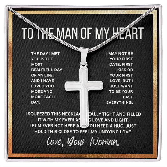 To The Man of My Heart, From Your Woman Necklace